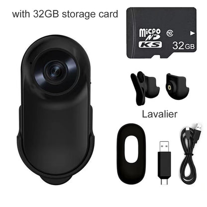 Small Lightweight Action Camera 1080P Portable Versatile Mount Anywhere for Travel Pets Ride Sport Vlog Mini Wireless Camera